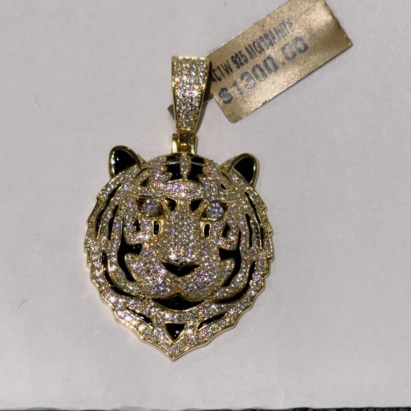 Other - 4 cttw VVS GRA Certified Lion Diamond Pendant, Custom made Moissanite Men Charm